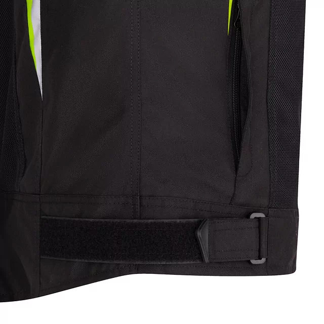 Kurtka motocyklowa W-TEC Timuco ∙ protektory CE level 2 ∙ wodoodporna membrana ∙ wentylacja ∙ odblaski ∙ podszewka mesh - Czarny-fluo