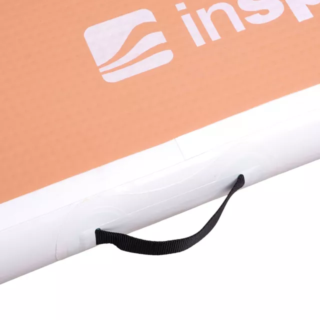 Ścieżka akrobatyczna Airtrack inSPORTline Airstunt 300x100x10 cm ∙ mocha mousse  ∙ nośność 500 kg ∙ wodoodporna ∙ torba w zestawie