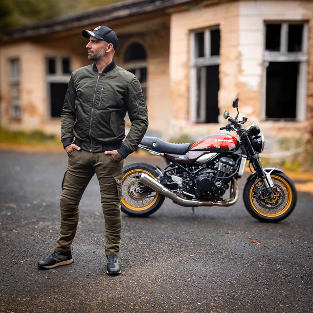 Męskie buty motocyklowe W-TEC Vigger - Oliwkowa zieleń