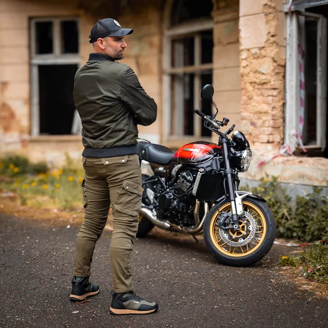 Męskie buty motocyklowe W-TEC Vigger - Oliwkowa zieleń