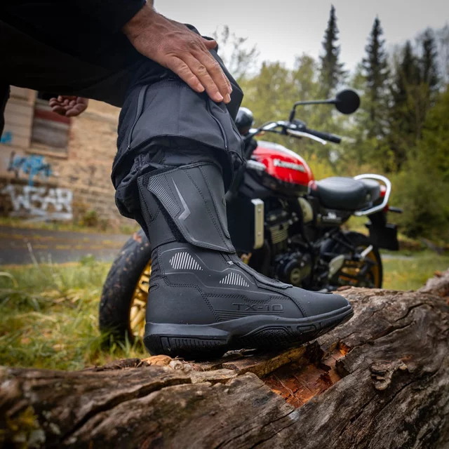 Męskie buty motocyklowe W-TEC Tixten - Czarny