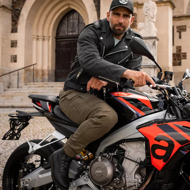 Męskie skórzane buty motocyklowe W-TEC Benga