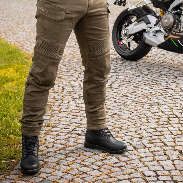 Męskie skórzane buty motocyklowe W-TEC Benga