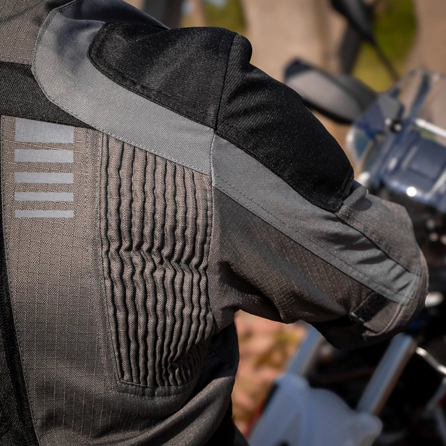 Turystyczna kurtka motocyklowa W-TEC Smackton - czarno-szaro-pomarańczowy