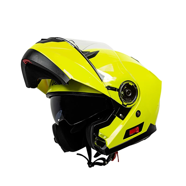 Kask motocyklowy z otwieraną szczęką + blenda W-TEC Cullo - czarny mat