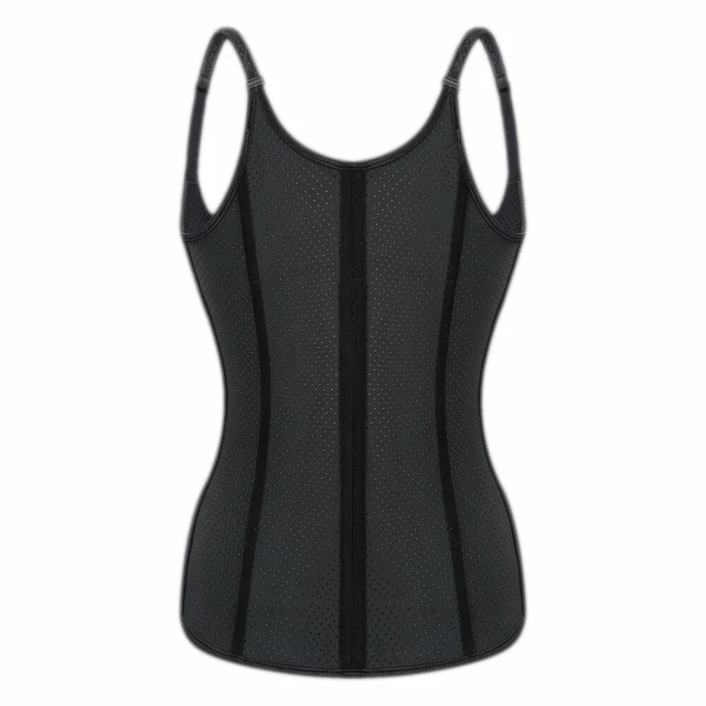 Gorset fitness na ramiączkach inSPORTline Corsup ∙ wyszczuplający ∙ stabilizujący ∙ regulowane ramiączka ∙ perforowany materiał - Beżowy