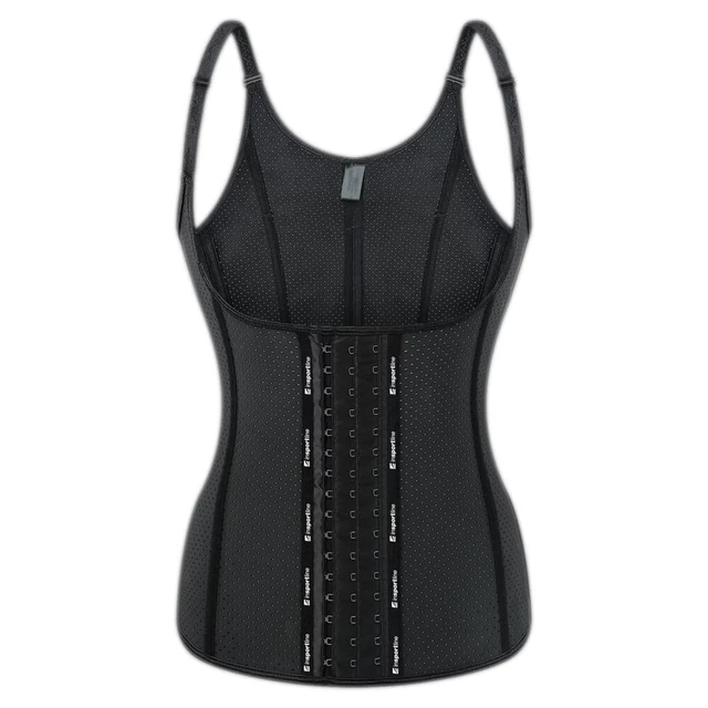 Gorset fitness na ramiączkach inSPORTline Corsup ∙ wyszczuplający ∙ stabilizujący ∙ regulowane ramiączka ∙ perforowany materiał - Beżowy