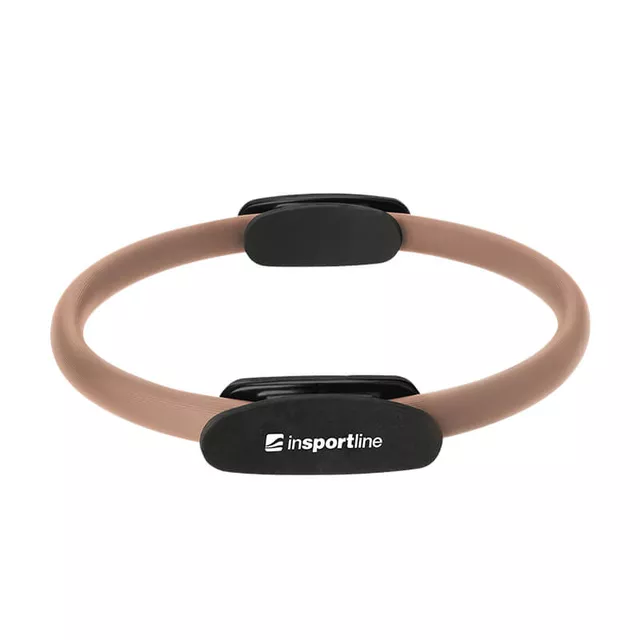 Koło do pilatesu / jogi inSPORTline Impira ∙ średnica 38 cm ∙ uchwyty z pianki ∙ lekka konstrukcja - mus mokka