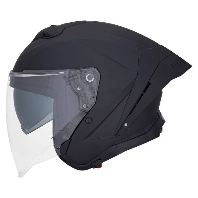 Kask motocyklowy W-TEC Voltik ∙ blenda przeciwsłoneczna ∙ podnoszony wizjer ∙ kompatybilny z interkomem ∙ ECE 22.06 - Biały błyszczący