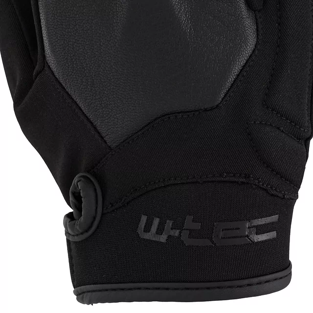 Rękawice motocyklowe W-TEC Trebizat ∙ skórzane z softshellem ∙ piankowa amortyzacja ∙ neoprenowy mankiet na rzep ∙ krótki krój
