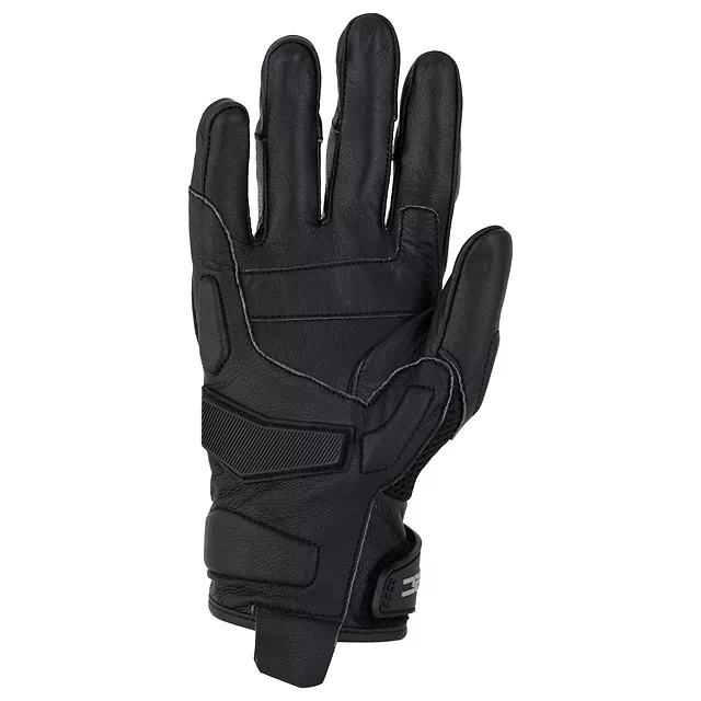 Rękawice motocyklowe W-TEC Kosor ∙ skórzane z protektorami tpu ∙ przewiewna mesh ∙ wzmocniona dłoń ∙ zapięcie na rzep - Czarny