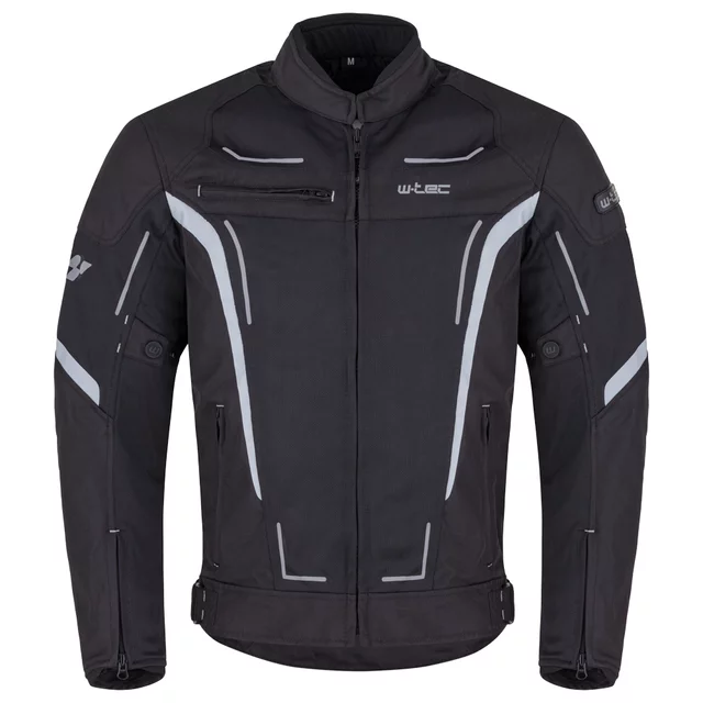 Letnia męska kurtka motocyklowa W-TEC Mirelio ∙ wentylacja AirVent ∙ ochraniacze CE ∙ membrana wodoodporna - Czarny-fluo
