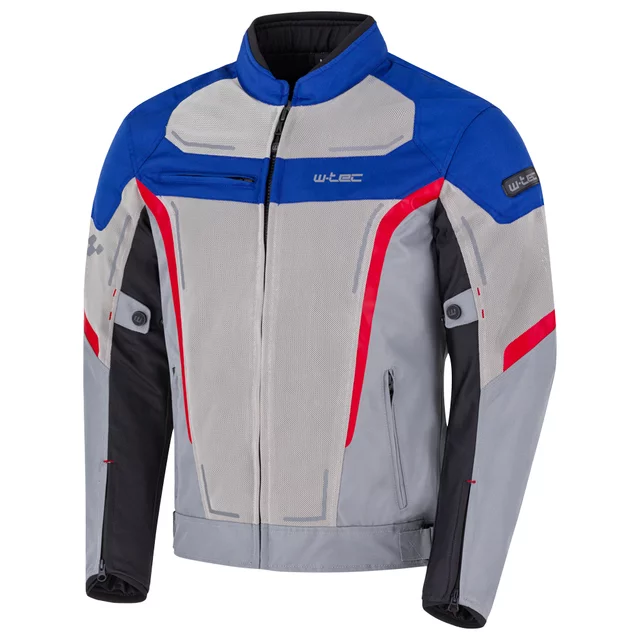 Letnia męska kurtka motocyklowa W-TEC Mirelio ∙ wentylacja AirVent ∙ ochraniacze CE ∙ membrana wodoodporna - Czarny-fluo