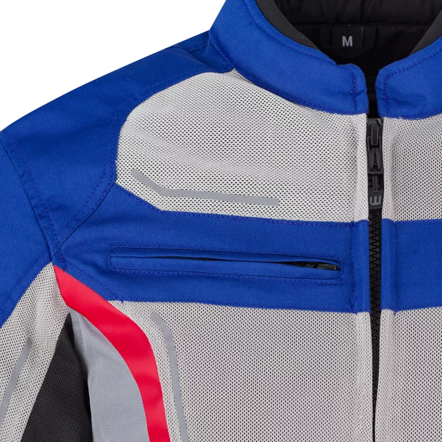 Letnia męska kurtka motocyklowa W-TEC Mirelio ∙ wentylacja AirVent ∙ ochraniacze CE ∙ membrana wodoodporna - Czarny-fluo
