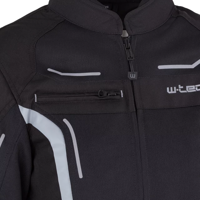 Letnia damska kurtka motocyklowa W-TEC Mirelia ∙ system AirVent ∙ protektory CE ∙ odpinana membrana ∙ elementy odblaskowe Visionight - czarno-szary-fluo