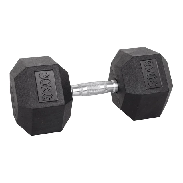 Hantle sześciokątne inSPORTline Hexsteel 2-40 kg ∙ antypoślizgowe uchwyty ∙ gumowana powłoka