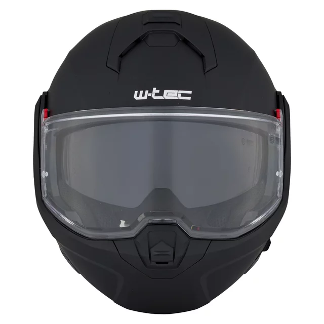 Kask motocyklowy szczękowy W-TEC Sabron P/J ∙ blenda przeciwsłoneczna ∙ system wentylacji ∙ wyjmowana wyściółka - Biała perła