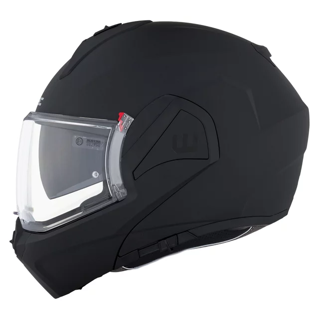Kask motocyklowy szczękowy W-TEC Sabron P/J ∙ blenda przeciwsłoneczna ∙ system wentylacji ∙ wyjmowana wyściółka - Biała perła