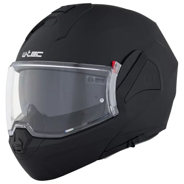 Kask motocyklowy szczękowy W-TEC Sabron P/J ∙ blenda przeciwsłoneczna ∙ system wentylacji ∙ wyjmowana wyściółka - Biała perła