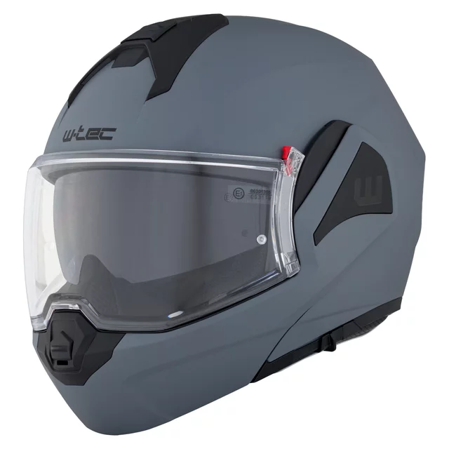 Kask motocyklowy szczękowy W-TEC Sabron P/J ∙ blenda przeciwsłoneczna ∙ system wentylacji ∙ wyjmowana wyściółka - Biała perła