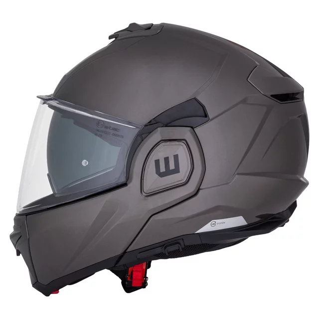 Kask motocyklowy szczękowy W-TEC Zoroz P/J ∙ wizjer pinlock ∙ osłona przeciwsłoneczna ∙ wentylacja - Błyszczący trójkolorowy