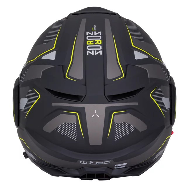 Kask motocyklowy szczękowy W-TEC Zoroz P/J ∙ wizjer pinlock ∙ osłona przeciwsłoneczna ∙ wentylacja - Błyszczący trójkolorowy