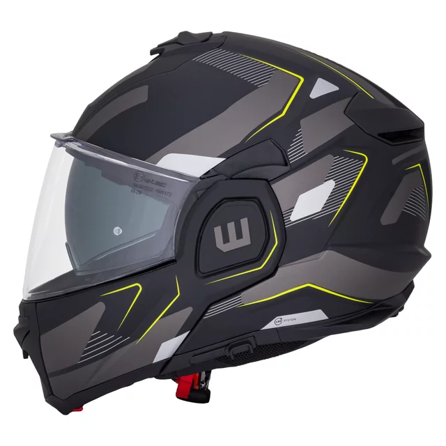 Kask motocyklowy szczękowy W-TEC Zoroz P/J ∙ wizjer pinlock ∙ osłona przeciwsłoneczna ∙ wentylacja - Błyszczący trójkolorowy