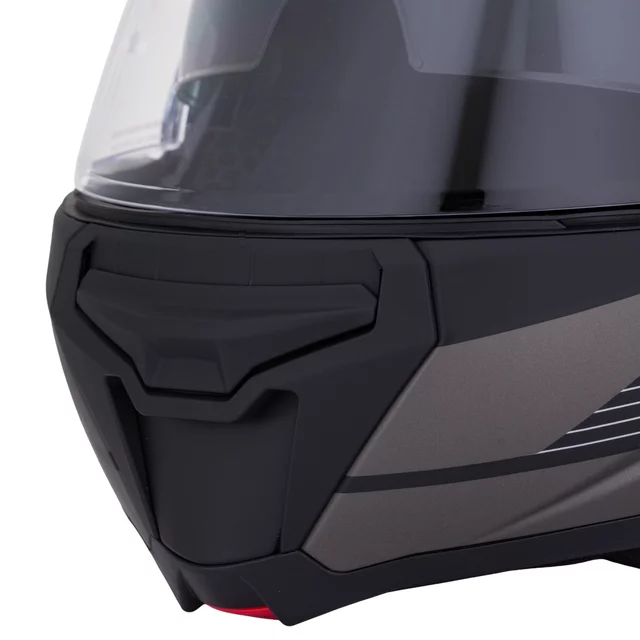 Kask motocyklowy szczękowy W-TEC Zoroz P/J ∙ wizjer pinlock ∙ osłona przeciwsłoneczna ∙ wentylacja - Błyszczący trójkolorowy