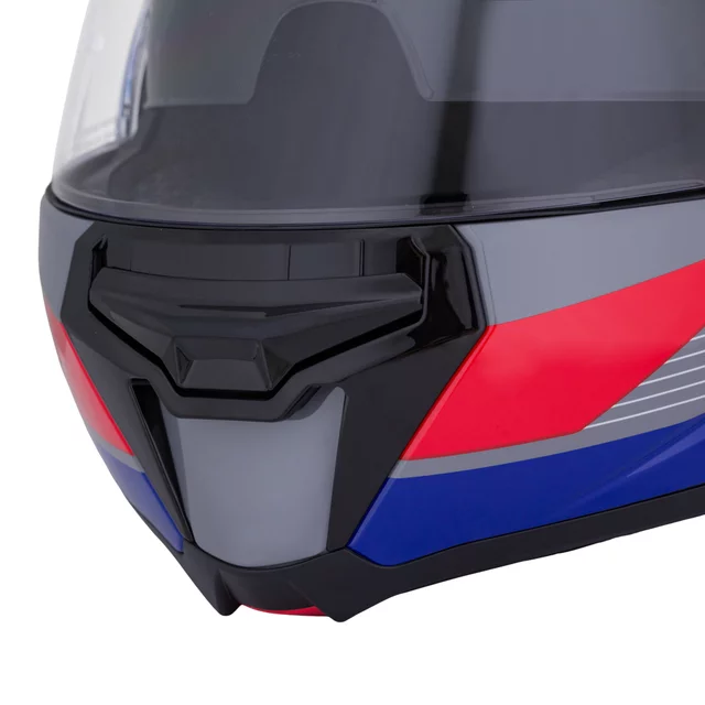 Kask motocyklowy szczękowy W-TEC Zoroz P/J ∙ wizjer pinlock ∙ osłona przeciwsłoneczna ∙ wentylacja - Błyszczący trójkolorowy