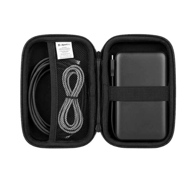 Etui ochronne na powerbank inSPORTline Casipa 18,5x11x6 cm ∙ odporność na wysoką temperaturę ∙ elastyczny pasek ∙ siateczkowa kieszeń