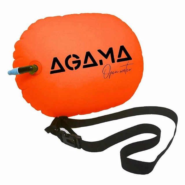 Boja pływacka Agama OPEN WATER 7 L - Żółty - Pomarańczowy