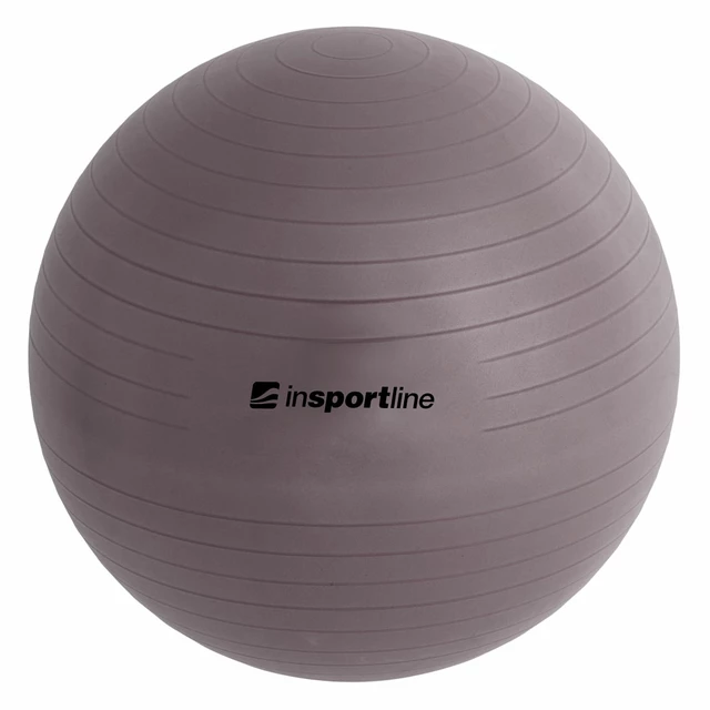 Piłka gimnastyczna / fitness do ćwiczeń Top Ball inSPORTline 55 cm ∙ nośność 600 kg ∙ antypoślizgowa powierzchnia - Ciemny szary - Ciemny szary