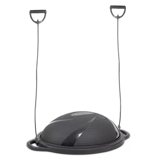 Platforma balansująca inSPORTline Dome Hold ∙ z ekspanderami ∙ nośność 120 kg ∙ regulacja ciśnienia ∙ antypoślizgowa - Czarny - Czarny