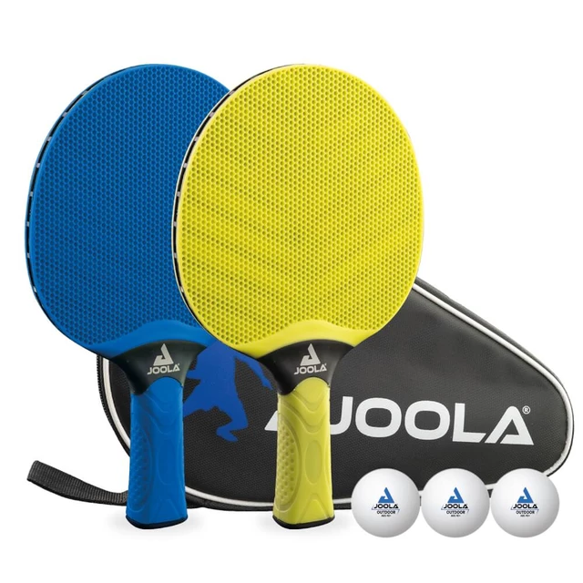 Zestaw do tenisa stołowego Joola Vivid Outdoor ∙ 2 rakietki ∙ 3 ciężkie piłeczki ∙ futerał na 2 szt ∙ outdoor