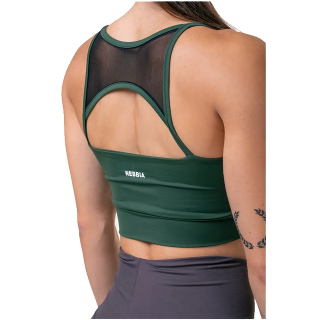 Biustonosz sportowy Nebbia Classic Hero 579 - Ciemny zielony