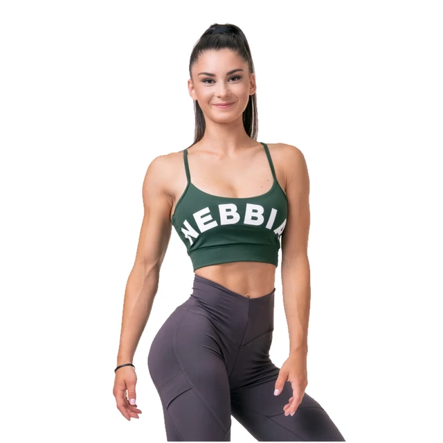 Biustonosz sportowy Nebbia Classic Hero 579 - Ciemny zielony - Ciemny zielony