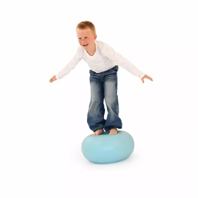 Trener równowagi / poduszka balansująca inSPORTline Donut Ball ∙ Ø 50 cm ∙ nośność 150 kg - Niebieski