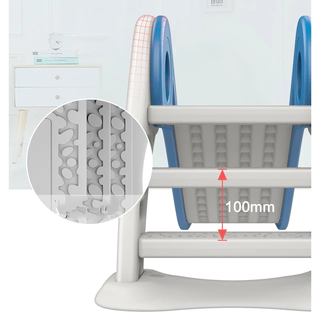 Zjeżdżalnia ogrodowa / domowa dla dzieci inSPORTline Kaimala ∙ nośność 40 kg ∙ waga 5,1 kg ∙ HDPE ∙ stabilna i bezpieczna ∙ antypoślizgowa - Biały