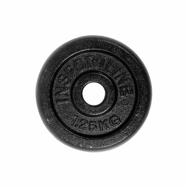 Obciążenia żeliwne inSPORTline Castblack 30 mm 0,5-20 kg ∙ lakier ochronny ∙ precyzyjne wyważenie