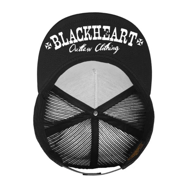 Czapka z daszkiem BLACK HEART Chopper King Trucker BLK - Czarny