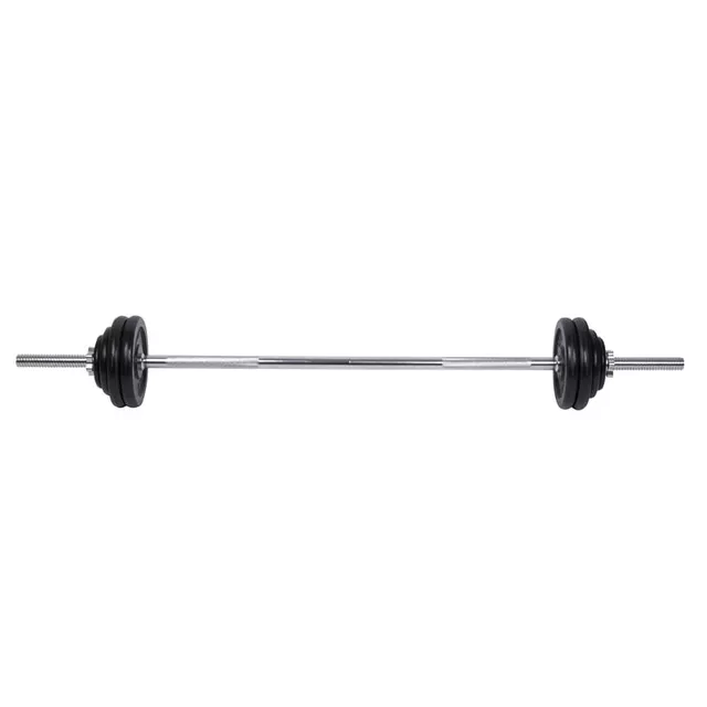Hantle i sztanga inSPORTline 5-50 kg ∙ 14 talerzy stalowych ∙ średnica 30 mm ∙ antypoślizgowe uchwyty