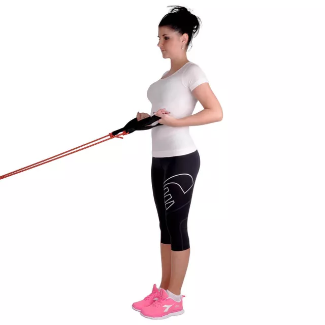 Gumowy ekspander do ćwiczeń inSPORTline Morpo ∙ 200 cm długości ∙ opór 2,6 kg ∙ uchwyty + karabińczyk