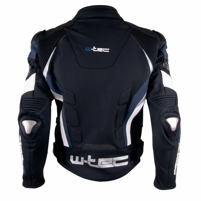 Męska skórzana kurtka motocyklowa W-TEC Velocity - Czarny-fluo