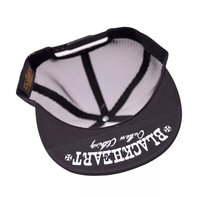 Czapka z daszkiem BLACK HEART Chopper King Trucker BLK - Czarny