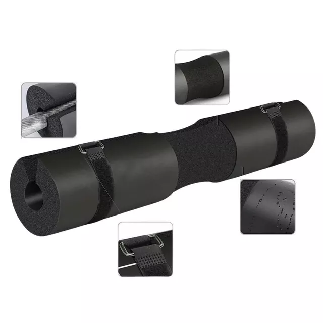 Ochraniacz na gryf inSPORTline Shaperoll ∙ pianka NBR 3 cm ∙ waga 250 g ∙ wodoodporny ∙ montaż na rzepy - Czerwony