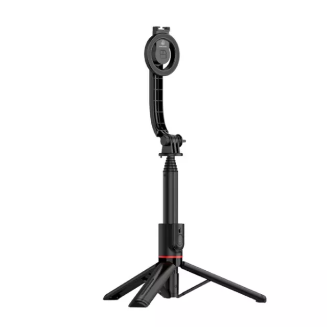 Teleskopowy statyw Apexel MagSafe ∙ selfie stick z pilotem ∙ długość max 104 cm ∙ mocowanie cold shoe ∙ lekki 180 g ∙ aluminiowy