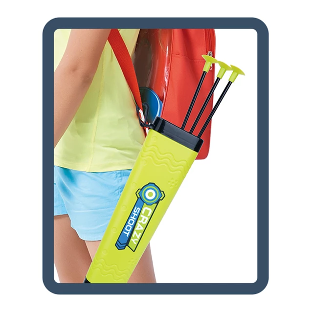 Zestaw łuczniczy inSPORTline BAS250T ∙ dla najmłodszych ∙ strzały antyurazowe ∙ tarcza indoor/outdoor ∙ kołczan karabińczyk ∙ nauka precyzji