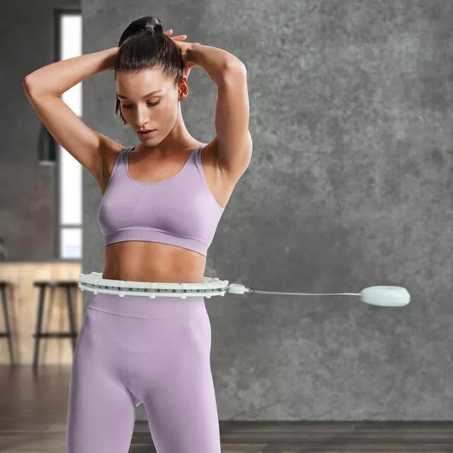 Hula hop z obciążeniem inSPORTline Weight Hoop Lite 69–135 cm ∙ magnetyczne wypustki ∙ ekran LCD ∙ regulowany obwód