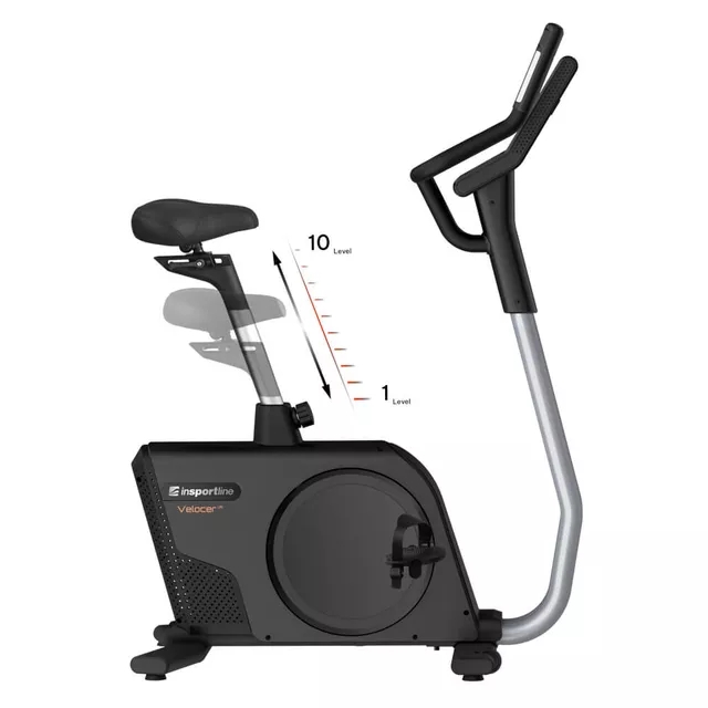 Profesjonalny rower treningowy inSPORTline Velocer UB ∙ ekran TFT LCD 10,1" ∙ nośność 150 kg ∙ 24 programy ∙ elektromagnetyczny ∙ aplikacje mobilne