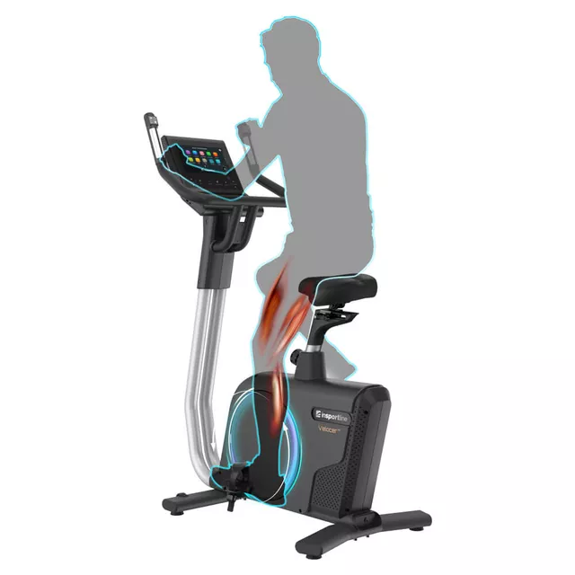 Profesjonalny rower treningowy inSPORTline Velocer UB ∙ ekran TFT LCD 10,1" ∙ nośność 150 kg ∙ 24 programy ∙ elektromagnetyczny ∙ aplikacje mobilne